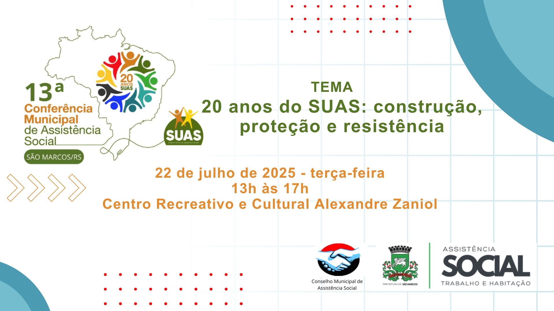 São Marcos realiza Conferência Municipal de Assistência Social