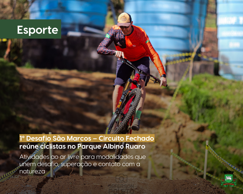 1º Desafio São Marcos – Circuito Fechado reúne ciclistas no Parque Albino Ruaro