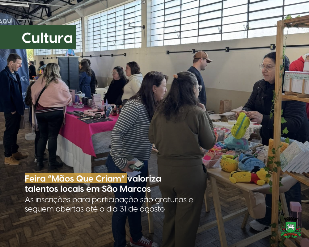 Feira “Mãos Que Criam” valoriza talentos locais em São Marcos