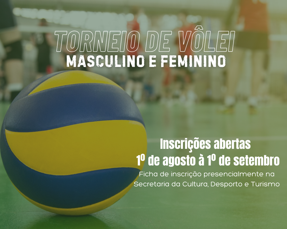 Prefeitura de São Marcos abre inscrições para o Campeonato Municipal de Voleibol Masculino e Feminino