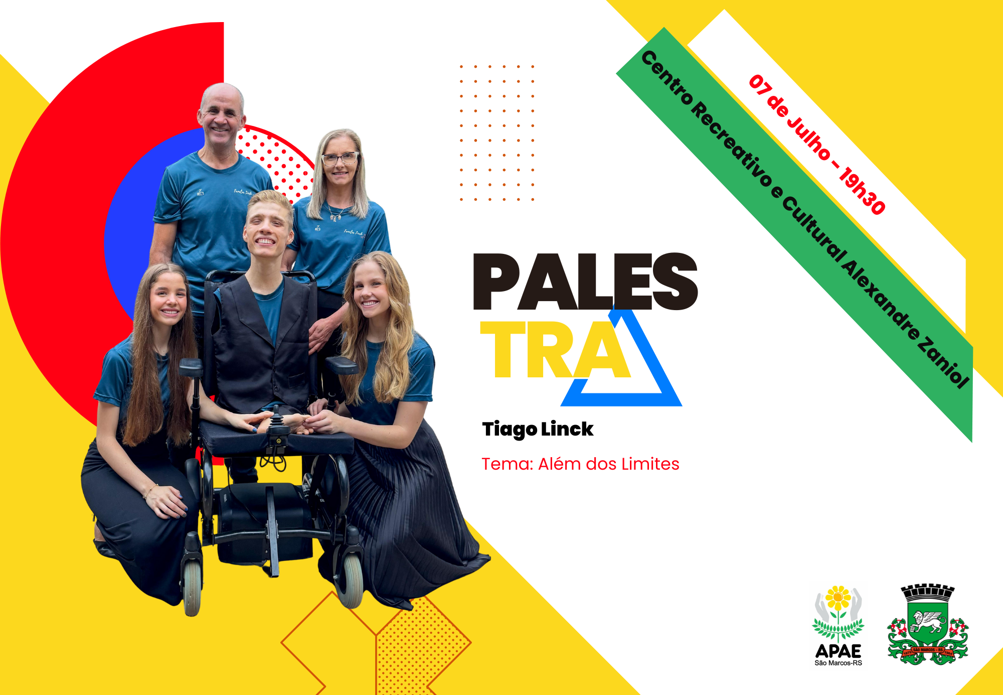 Superação e inspiração em pauta: São Marcos recebe palestra de Tiago Linck