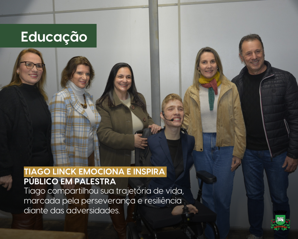 Tiago Linck emociona e inspira público em palestra realizada em São Marcos