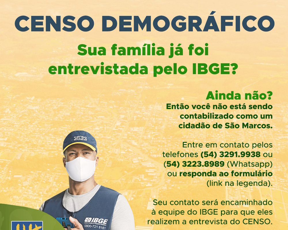 Município realiza mobilização para aumentar adesão da população ao Censo do IBGE 2022