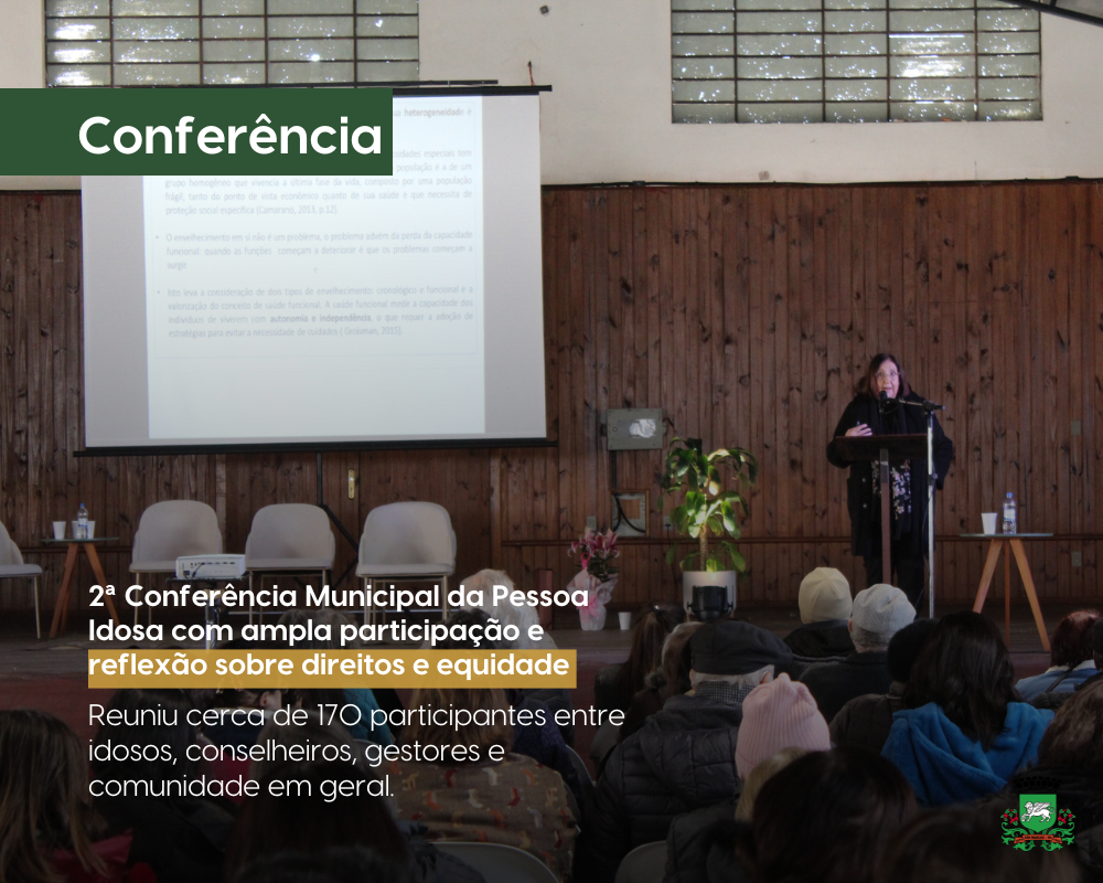 São Marcos realiza 2ª Conferência Municipal da Pessoa Idosa com ampla participação e reflexão sobre direitos e equidade