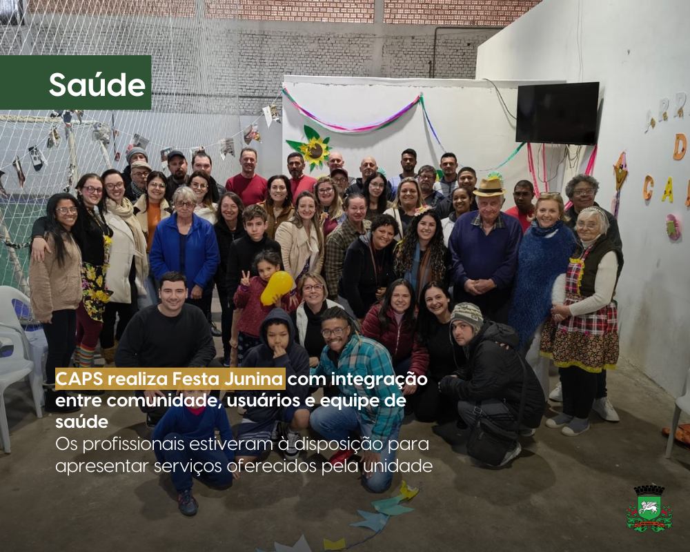 CAPS realiza Festa Junina com integração entre comunidade, usuários e equipe de saúde