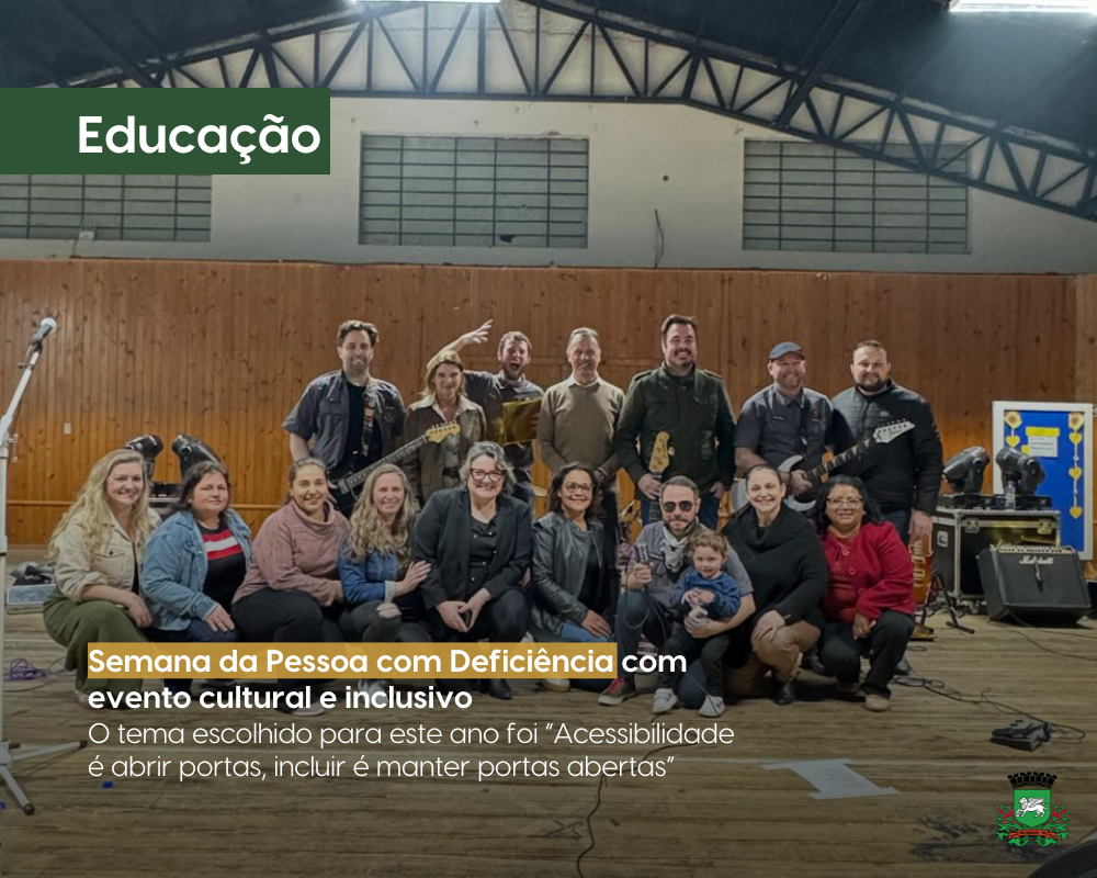 Semana da Pessoa com Deficiência com evento cultural e inclusivo