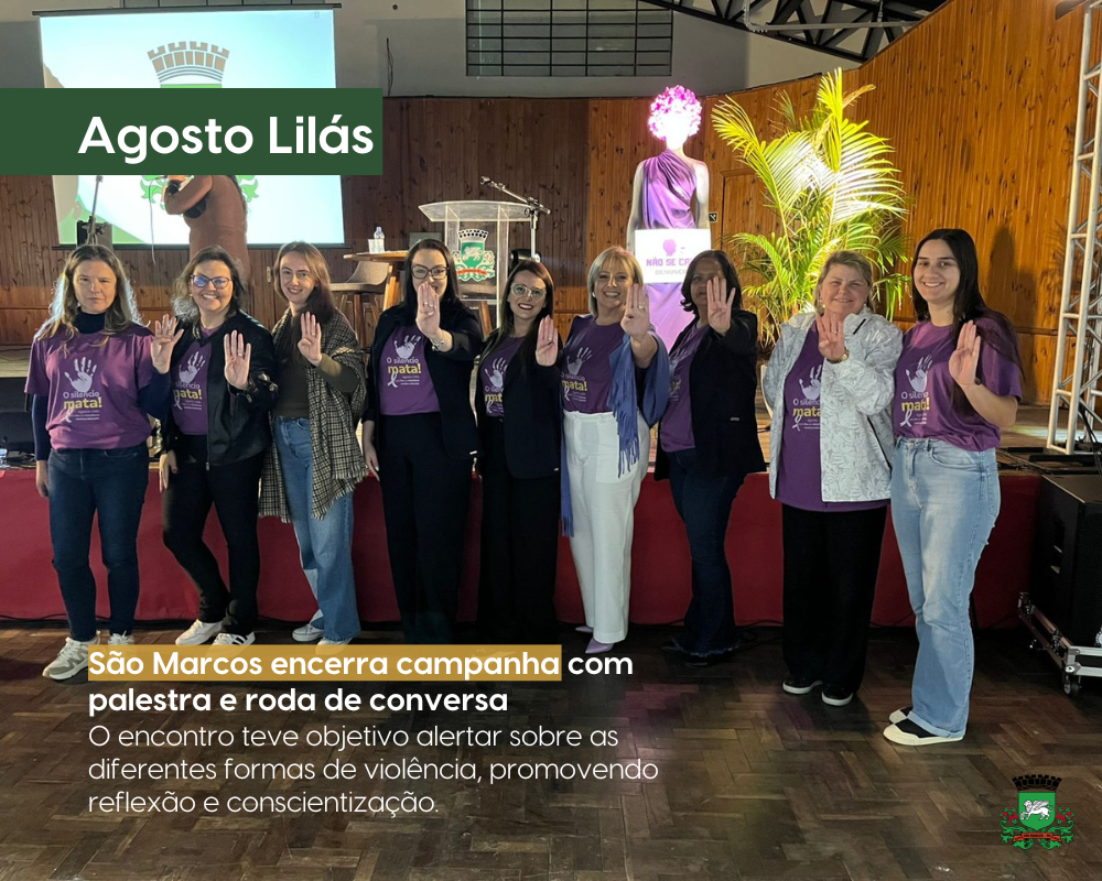 São Marcos encerra campanha Agosto Lilás com palestra e roda de conversa