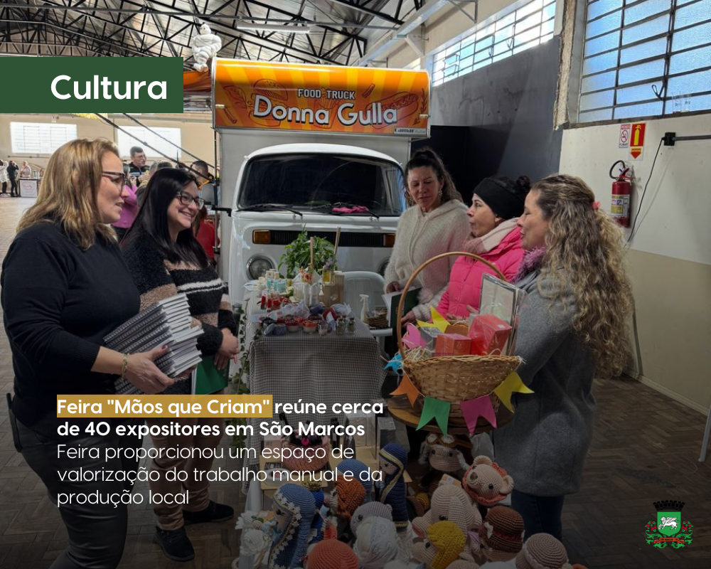 Feira "Mãos que Criam" reúne cerca de 40 expositores em São Marcos