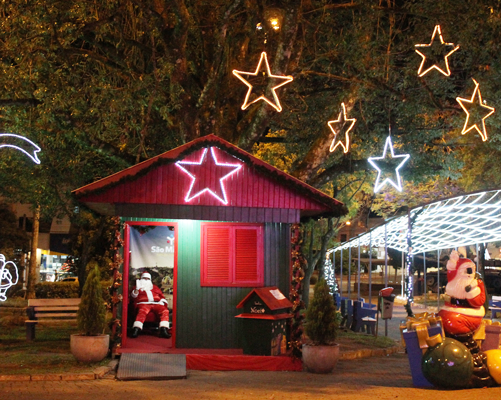 Dindinho e Casa do Papai Noel terão atendimento até sábado, 24 de dezembro