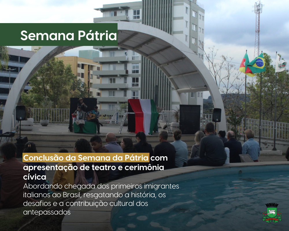 Conclusão da Semana da Pátria com apresentação de teatro e cerimônia cívica