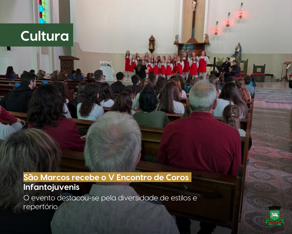 São Marcos recebe o V Encontro de Coros Infantojuvenis