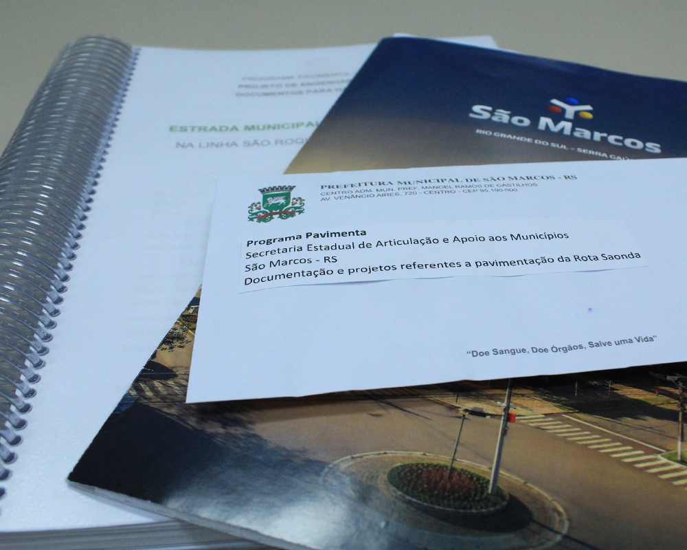 Prefeito de São Marcos protocola projeto para o programa Pavimenta na SAAM, em Porto Alegre