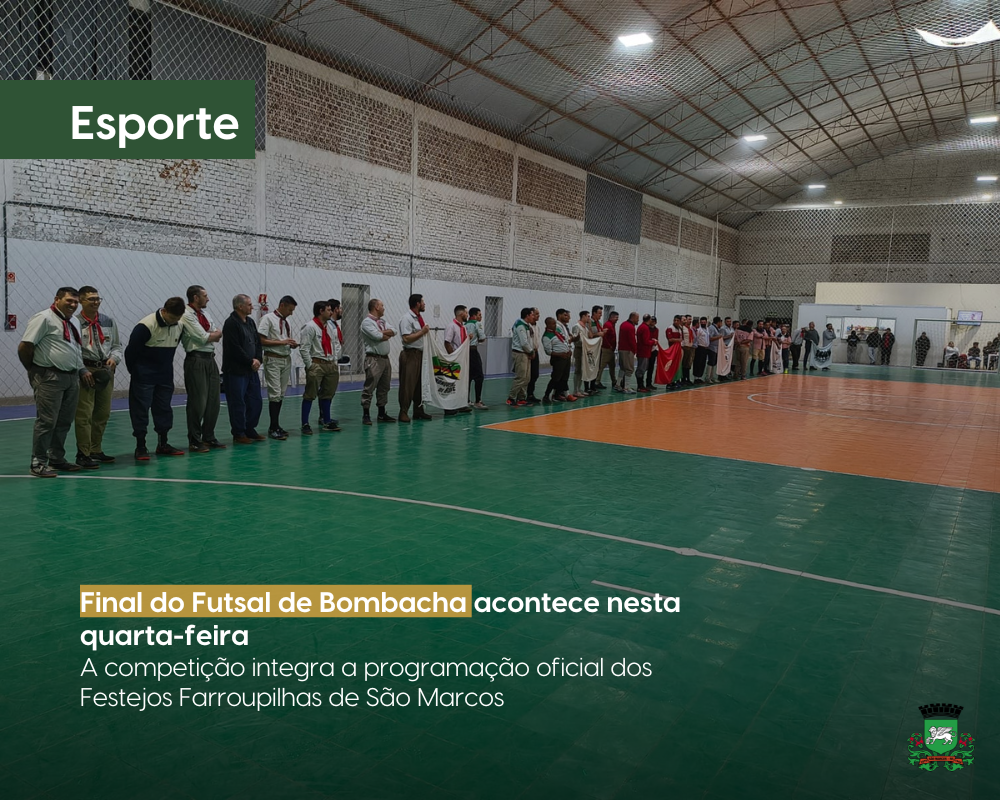 Final do Futsal de Bombacha acontece nesta quarta-feira em São Marcos